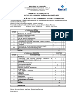 Apêndice Iii - Avaliação Do TCC Pelos Membros Da Banca Examinadora