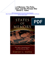 States of Memory The Polis Panhellenism and The Persian War David C Yates All Chapter