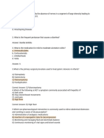 Gastrointestinal Disorders 10-Item Quiz Key