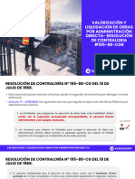 Valorización Y Liquidacion de Obras Por Administración Directa-Resolución de Contraloria #195-88-CGR