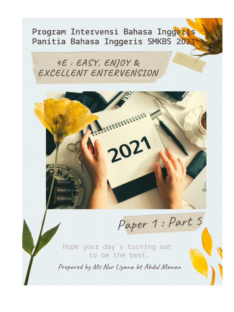 English Module for Form 4 & 5 Students | PDF | Behavior Modification ...