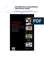 Evolution and Selection of Quantitative Traits Bruce Walsh Full Chapter