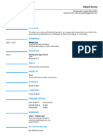 Intelligent CV Document