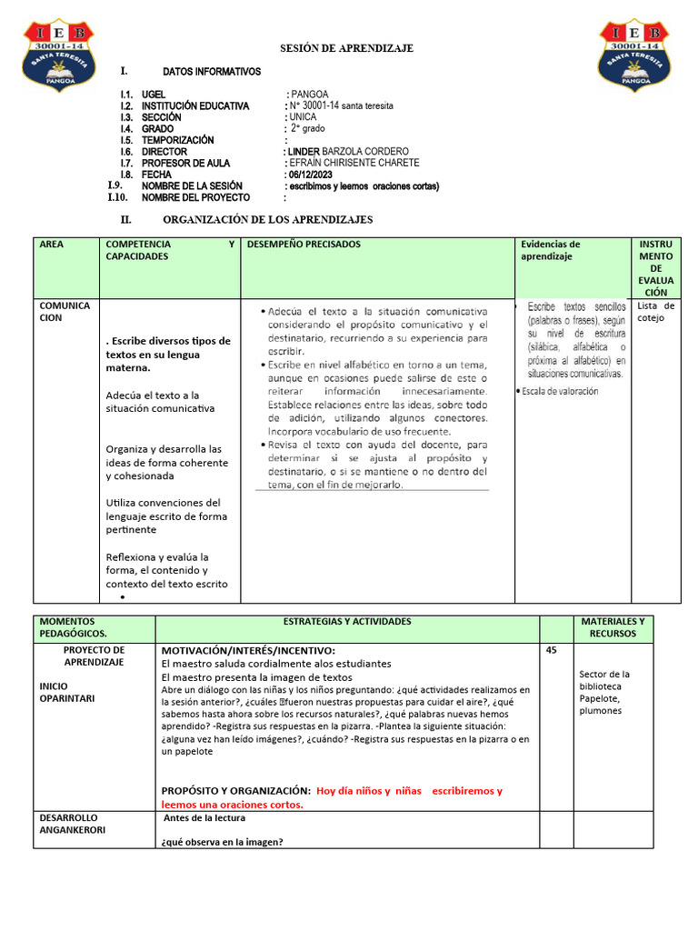 Comunicacion1 04 de Diciembre2023 | PDF | Aprendizaje | Ciencia cognitiva