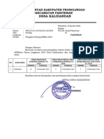 Permohonan Posting Siskeudes APBDES Awal TA 2024 Kalidandan