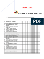 Lista de Asistencia