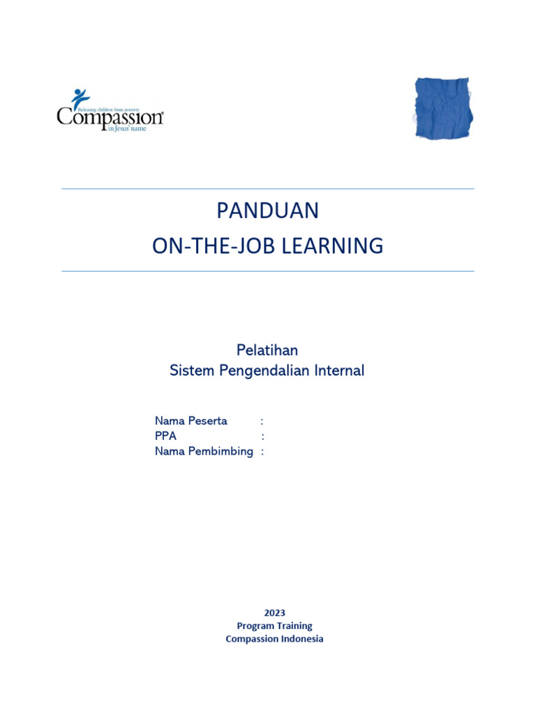 Panduan On-the-Job Learning (OJL) | PDF