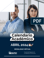 Calendario Académico Abril 2024 EDUTEC