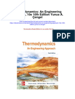 Thermodynamics An Engineering Approach 10E 10Th Edition Yunus A Cengel Full Chapter