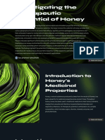 Investigating The Therapeutic Potential of Honey: by Pranav Sirsufale