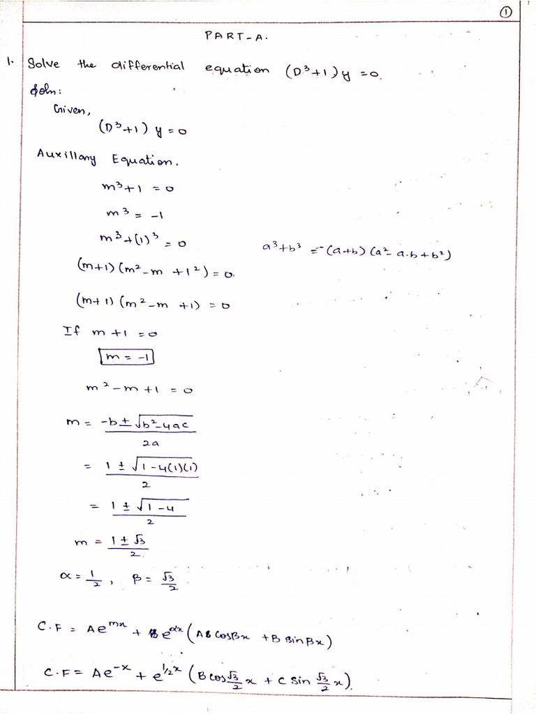 Maths Assnmt. 1st DR | PDF
