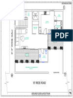 Ground Floor Layout Plan: Lift 5'-6'' X 4'-6''