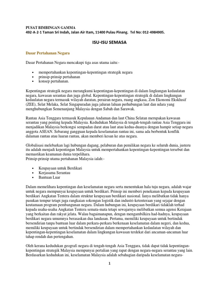 Dasar Pertahanan Negara Pdf