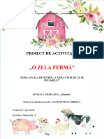 Proiect Didactic DȘ Activitate Matematică