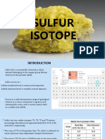 Lec 28 SULFUR ISOTOPE
