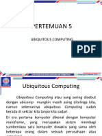 Pertemuan 5: Ubiquitous Computing