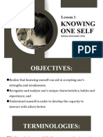 PDPR - L1 Knowing Oneself