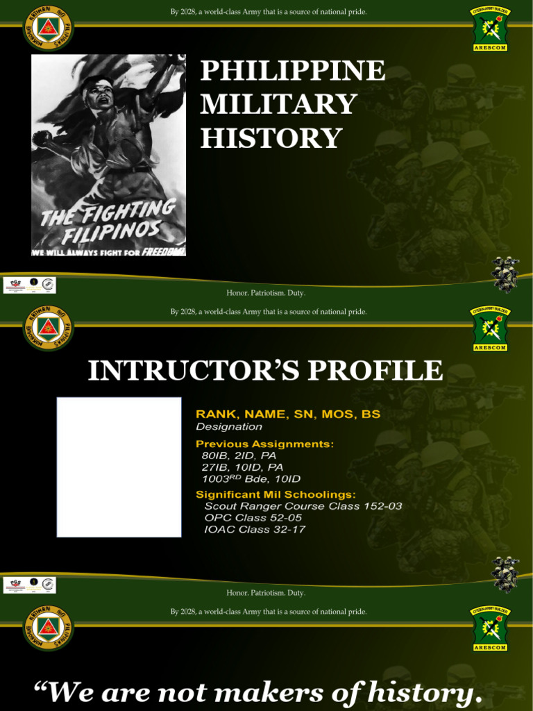 Philippine Military History Overview | PDF | Philippines | Spanish East ...
