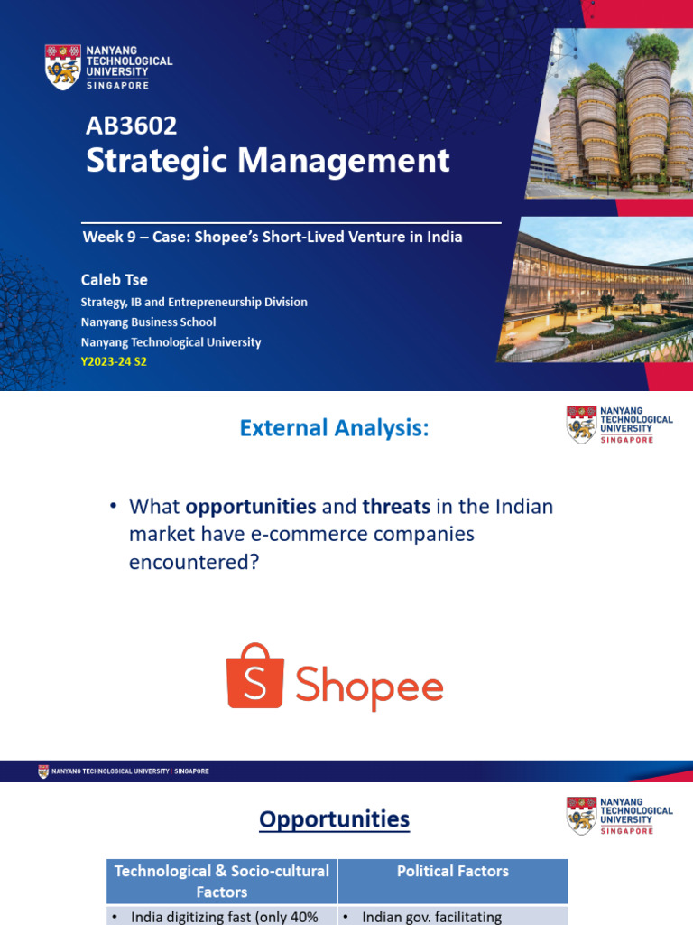 Shopee's Failed India E-Commerce Strategy | PDF | E Commerce | Business