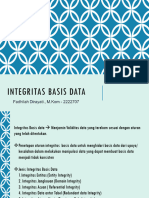 Pert 11 - Integritas Basis Data