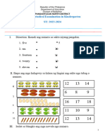 MATH 1 10 3rd Assesstment For KINDER 2024