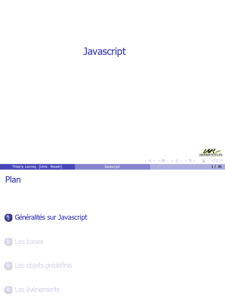 Introduction à JavaScript et ses bases | PDF | JavaScript | Java ...