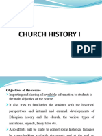 Church History I Slide I