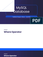 Pert 5 - Operator Pada Database