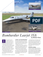 Aircraft Comparative Analisys - LEar 35A - September 2011