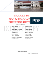 GEC 2 Readings in Philippine History Module