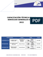 Capacitación Técnica de La Empresa RB&M Servicios Generales