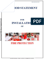 Method Statement For Fire Prevention System
