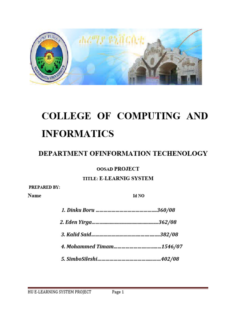 E-Learning University Project 2 | PDF | Feasibility Study | Educational ...