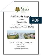Self Study Report of GLA University Update