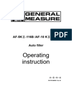 AF-5K Packing Filler Operating Instruction