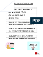 Fiche de Travail - Exercices