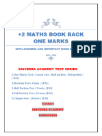 Namma Kalvi 12th Maths Book Back 1 Mark Study Material em 217276