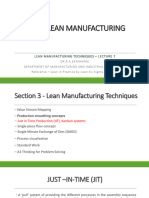 Presentation - Lean Manufacturing Techniques - Lecture 07