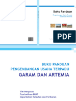 Buku Panduan Pengembangan Usaha Terpadu Garam Dan Artemia