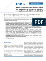 Comparison of Transcutaneous Electrical Tibial Nervestimulation For The Treatment of Overactive Bladder-A Multi-Arm Randomized Controlled Trial With Blindedassessment