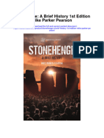 Stonehenge A Brief History 1St Edition Mike Parker Pearson All Chapter