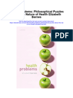Health Problems Philosophical Puzzles About The Nature of Health Elizabeth Barnes Full Chapter