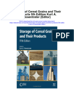 Storage of Cereal Grains and Their Products 5Th Edition Kurt A Rosentrater Editor All Chapter
