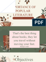 Importance of Popular Literature