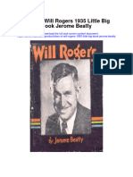 Story of Will Rogers 1935 Little Big Book Jerome Beatty All Chapter