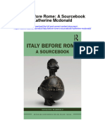 Italy Before Rome A Sourckatherine Mcdonald Full Chapter