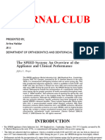 Journal Club: Presented By, Aritra Haldar JR Ii Department of Orthodontics and Dentofacial Orthopedics