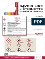 Affiche Savoir Lire L Etiquette D Un Produit Chimique