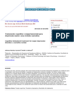 Tratamento cognitivo-comportamental para depressão maior- uma revisão narrativa