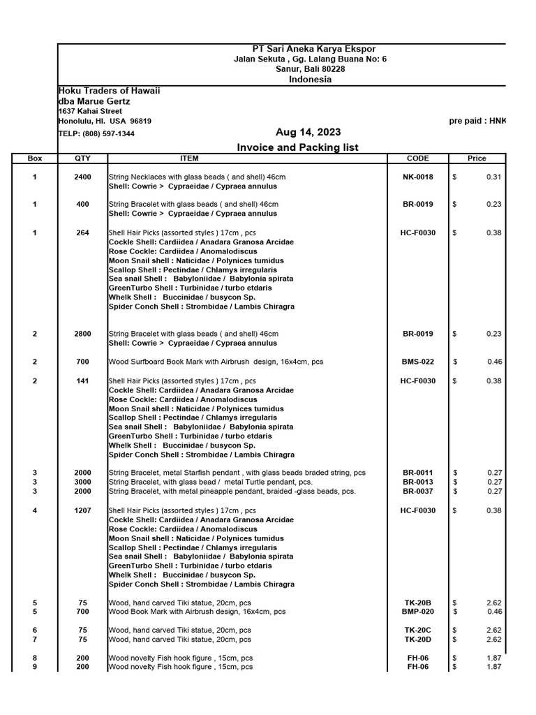 Hoku inv no 10 2023 af pacex 2 pdf molluscs